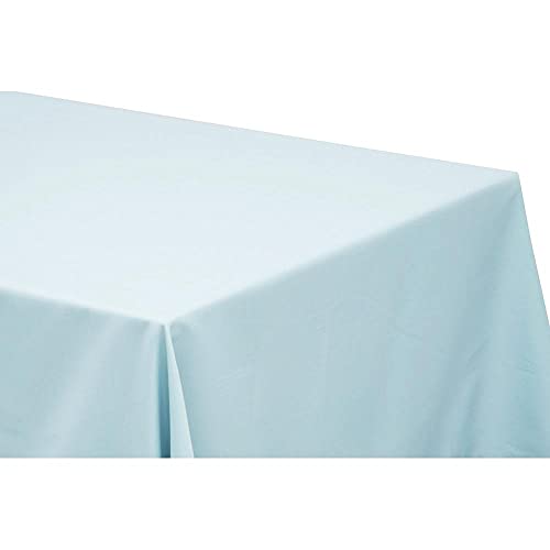 Polyester-Tischdecke, 1 Stück, Babyblau, rechteckig, länglich, 2 m x 3 m von RCZ Décor