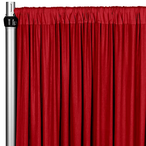 Spandex-Vorhang, 4-Wege-Stretch, 3,6 x 152,4 cm, Rot, 1 Stück von CV Linens