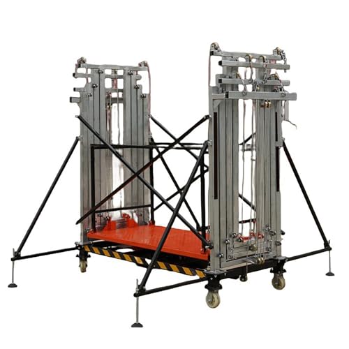 RDHMJSJAZ Elektrisches Gerüst 2-5m Neue Mobile Hubleiter For Renovierungsbau Bequem Tragbar(Rise Height 3M/9.8FT) von RDHMJSJAZ