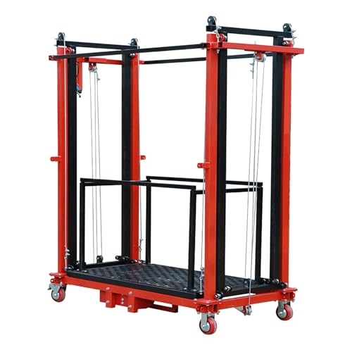 RDHMJSJAZ Scaffolding Platform, Folding Electric Scaffolding Lift Platform With Remote Control Electric Lifting Scaffolding Equipment Suitable For High-altitude Operations(Rise Height 3M/9.8FT) von RDHMJSJAZ
