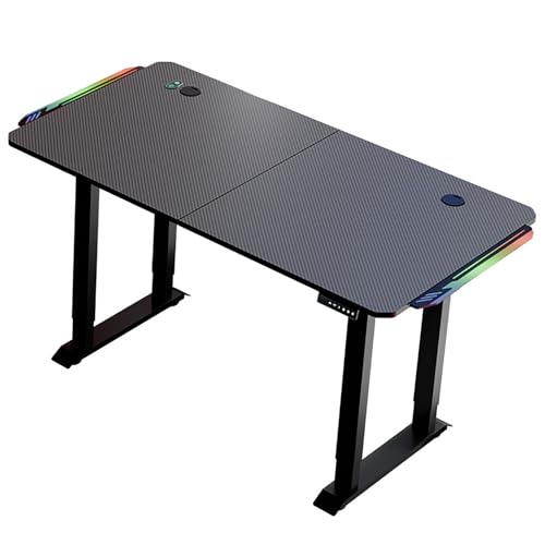 RDIAYDN Elektrische RGB-Gaming-Workstation – Verstellbarer Stehtisch mit Zwei Motoren für Gamer und das Homeoffice, stilvolles und funktionales Gaming-Setup mit LED-Beleuchtung RDIAYDN Elektrische RGB-Gaming-Workstation – Verstellbarer Stehtisch mit Zwei Motoren für Gamer und das Homeoffice, stilvolles und funktionales Gaming-Setup mit LED-Beleuchtung von RDIAYDN
