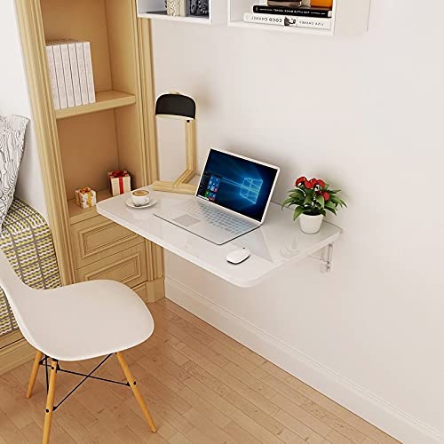 RDIAYDN Klappbarer Wandschreibtisch – platzsparend, kompaktes Design für das Home Office und kleine Räume, einfache Installation, moderner Stil, perfekt für begrenzte Bereiche (weiß 100 x 50 cm) von RDIAYDN