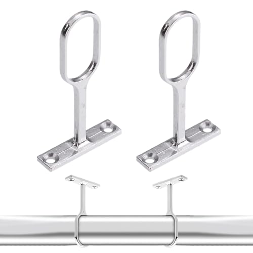 RDNKVB 2 Stück Gardinenstangenhalter,Durchmesser,Gardinenstange Halterung mit Schrauben zur Befestigung von Gardinenstangen an Decken oder Wänden, Deckenhalterung von RDNKVB