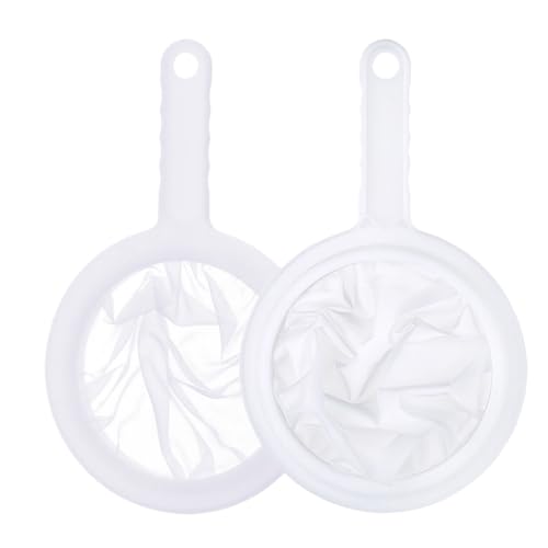 RDNKVB 2pcs Sieb Fein Feines Sieb Mit Griff 80/100/200 Mesh Haarsieb Küche Netzsieb Ultrafeines Trichterfilte Haushaltssieb Handsieb für Saft Milch Kaffee von RDNKVB