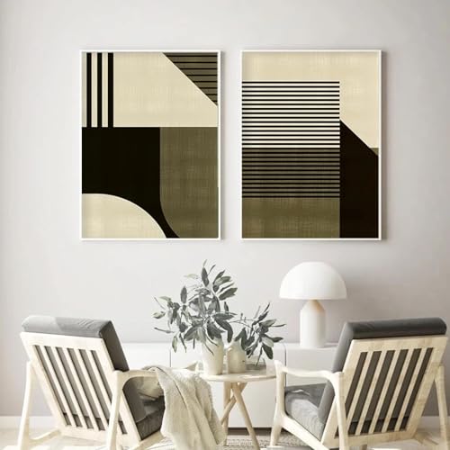RDRDtbtr Mid-Century Bauhaus Green Texture Line Leinwandgemälde Poster Kunstdrucke Moderne abstrakte Wand Bilder Bilder Wohnzimmer Home Deko 50 x 70 cm x 2 ungerahmt RDRDtbtr Mid-Century Bauhaus Green Texture Line Leinwandgemälde Poster Kunstdrucke Moderne abstrakte Wand Bilder Bilder Wohnzimmer Home Deko 50 x 70 cm x 2 ungerahmt von RDRDtbtr