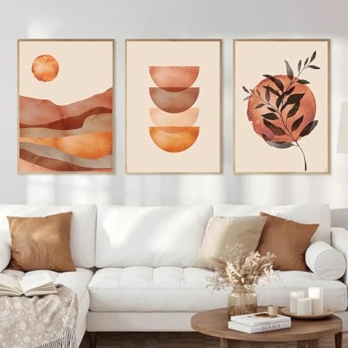 RDRDtbtr Moderne abstrakte Wandgemälde Bilderdruckbilder Beige orange geometrisch schwarze Pflanzen Posterbände Sonne Wüste Ölgemälde Wohnzimmer Dekoration 50x70cmx3 ohne Rahmen RDRDtbtr Moderne abstrakte Wandgemälde Bilderdruckbilder Beige orange geometrisch schwarze Pflanzen Posterbände Sonne Wüste Ölgemälde Wohnzimmer Dekoration 50x70cmx3 ohne Rahmen von RDRDtbtr