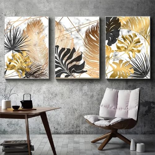 RDRDtbtr Nordisches botanisches Blattgold-Leinwandgemälde mit Marmorstruktur Poster und Kunstdrucke moderne abstrakte Wand Bilder Bild Wohnzimmer Heimdekoration 50 x 70 x 3 cm ungerahmt RDRDtbtr Nordisches botanisches Blattgold-Leinwandgemälde mit Marmorstruktur Poster und Kunstdrucke moderne abstrakte Wand Bilder Bild Wohnzimmer Heimdekoration 50 x 70 x 3 cm ungerahmt von RDRDtbtr