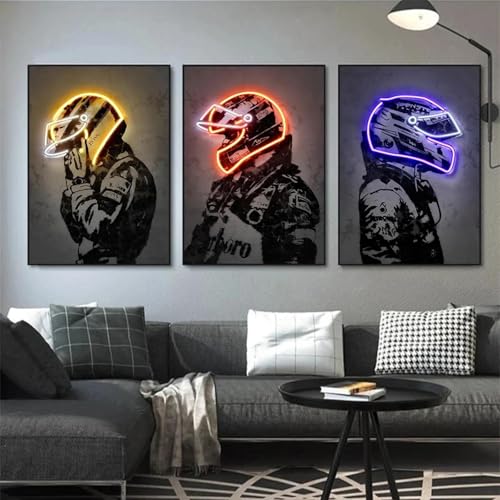 RDRDtbtr Pop-Wand Bilder mit Neoneffekt F1-Racer Formel 1 Wandbild Leinwandgemälde moderne Poster Kunstdrucke Bild Wohnzimmer Schlafzimmer Heimdekoration 50 x 70 x 3 cm ungerahmt RDRDtbtr Pop-Wand Bilder mit Neoneffekt F1-Racer Formel 1 Wandbild Leinwandgemälde moderne Poster Kunstdrucke Bild Wohnzimmer Schlafzimmer Heimdekoration 50 x 70 x 3 cm ungerahmt von RDRDtbtr