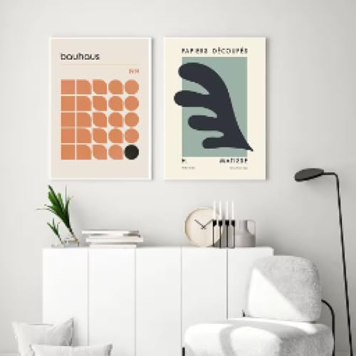 RDRDtbtr Vintage orange Bauhaus Bilderdruck Leinwand Gemälde Matisse Grüne Poster Kunstdruck Beige Wandmalerei Wohnzimmer Schlafzimmer Home Dekoration 40x60cmx2 Kein Rahmen RDRDtbtr Vintage orange Bauhaus Bilderdruck Leinwand Gemälde Matisse Grüne Poster Kunstdruck Beige Wandmalerei Wohnzimmer Schlafzimmer Home Dekoration 40x60cmx2 Kein Rahmen von RDRDtbtr