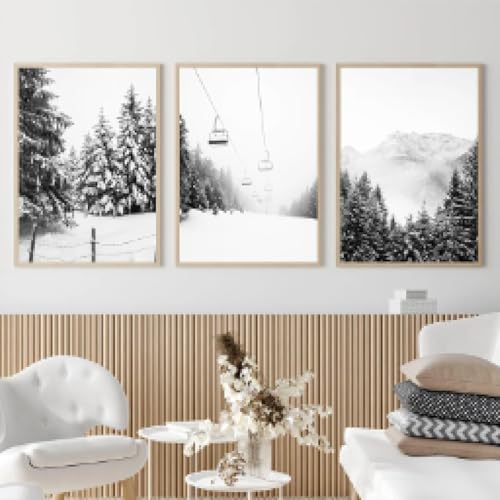 RDRDtbtr Winter Schneebedeckte Bergwaldbäume Landschaft Poster und Kunstdrucke Leinwandbild Nordische Wand Bilder Bilder Wohnzimmer Wohnkultur 50x70cmx3 Ungerahmt RDRDtbtr Winter Schneebedeckte Bergwaldbäume Landschaft Poster und Kunstdrucke Leinwandbild Nordische Wand Bilder Bilder Wohnzimmer Wohnkultur 50x70cmx3 Ungerahmt von RDRDtbtr