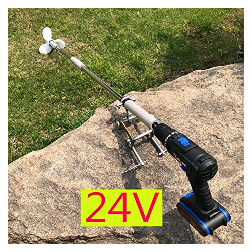 24V Lithium Batterie Paddel Propeller Außenborder Propeller Schlauchboot Gummiboot Kunststoffboot Hängemaschine Propeller,Einfach zu bedienen(Silver) von RDVXI