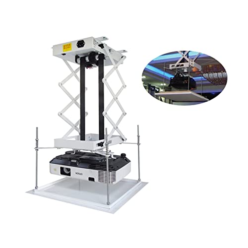 70CM Projektorhalterung Motorisierte elektrische Hebebühne Schere Projektor Deckenhalterung Metall mit drahtloser Fernbedienung 25w,Einfach zu bedienen(Ac220) von RDVXI