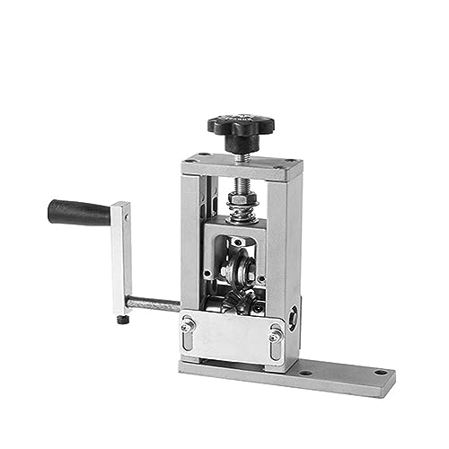 Abisoliermaschine, Draht Stripper Manuelle Abisolieren Werkzeug 1-25mm Kabel Elektrische Schälmaschine Handkurbel Unterstützung Verwendung(Aluminum alloy) von RDVXI