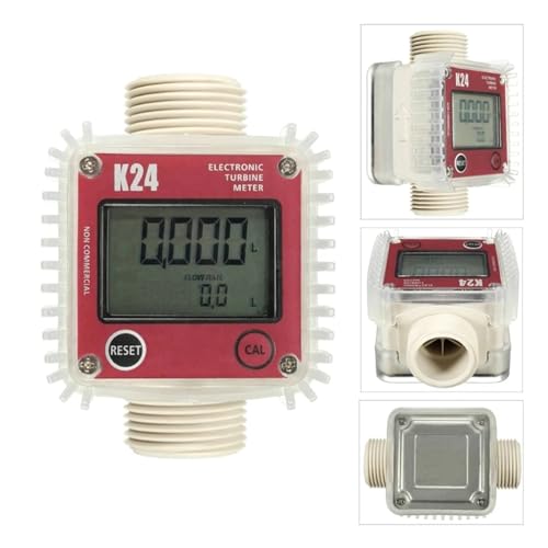 Durchflussmesser, LCD-Messgerät K24 Digitaler Diesel-Durchflussmesser, heiß, günstig for Chemikalien, flüssiges Wasser von RDVXI