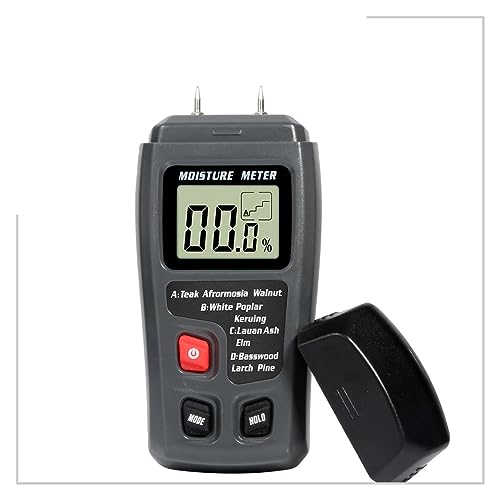 Feuchtigkeitsmesser, Digitales Holzfeuchtemessgerät, professionell, 0–99,9 %, Holzhygrometer, tragbares Werkzeug, LCD-Display, Holzfeuchtigkeitsdetektor MT10 Feuchtigkeitsmesser, Digitales Holzfeuchtemessgerät, professionell, 0–99,9 %, Holzhygrometer, tragbares Werkzeug, LCD-Display, Holzfeuchtigkeitsdetektor MT10 von RDVXI