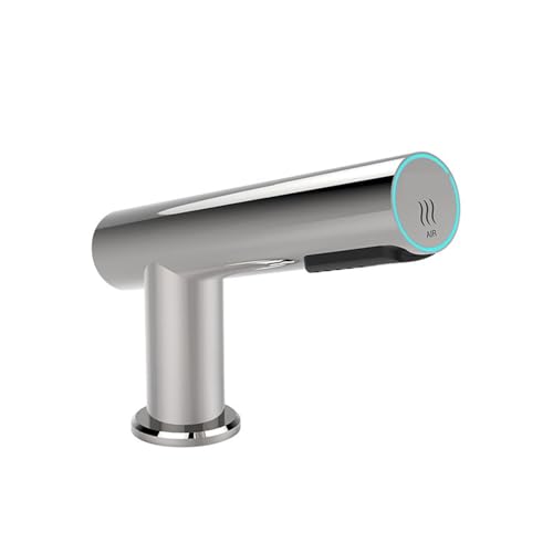 Händetrockner, Automatischer Händetrockner, NEUES Design, Hochschwindigkeits-Wasserhahn-Trockner for Badezimmer, Edelstahl-Hahn, Luft-Händetrocknungsmaschine, Toilette(AK7106-Polished) von RDVXI