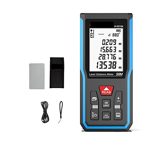 Landvermessungsmesser, Laser-Entfernungsmesser 40M 50M 100M 120M Entfernungsmesser Laserband-Entfernungsmesser Digitales Roulette-Lineal(H-D510A 50M) von RDVXI