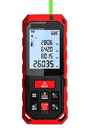 Landvermessungsmesser, S2/S8G Grüner Laser-Entfernungsmesser Digitaler Laser-Entfernungsmesser Laser-Bandmaß-Diastimeter-Werkzeug(No Bluetooth,70m) von RDVXI