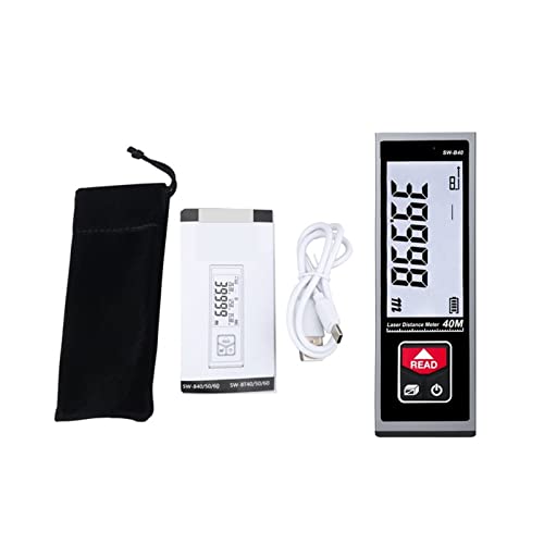 Landvermessungsmesser, SW-B60 Laser-Entfernungsmesser Handheld-Entfernungsmesser Digitales Entfernungsmessgerät Wiederaufladbares elektronisches Gerät for den Innenbereich(40M) von RDVXI