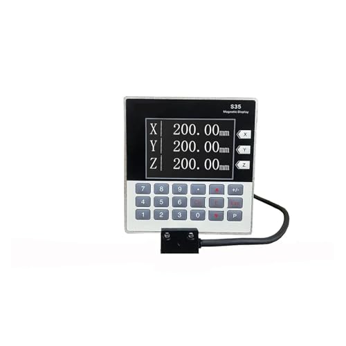 Linearer Skalengeber, Mini tTtl Anzeige Lcd Set Dro Magnetische 2 Achsen Sino Optische Drehmaschine Elektronische Linear Waagen Digitale Messung(S35-3-2M) von RDVXI