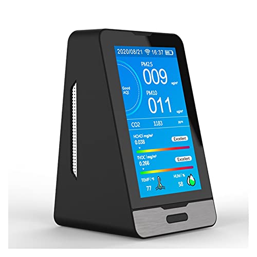 Luftqualitätsmonitor, Kohlendioxid CO2 Formaldehyde S-taub TVOC Mit Tuya Smart Wi-Fi-Verbindung Time Recording Funktion Detector von RDVXI