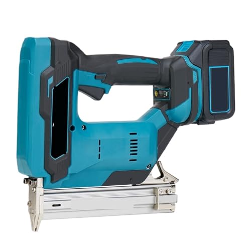 Nagelpistole, Bürstenloser, Kabelloser, Kabelloser F30-Elektro-Nagelpistolen-Hefter, Nagler, Holzbearbeitung, Lithium-Batterie + 1 Satz Nägel For 18-V-Batterie(One Big Battery) von RDVXI