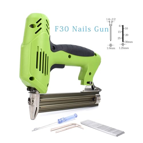 Nagelpistole, Elektrische Heftklammern-Nagelpistole, 2-in-1-Rahmentacker for Möbeldekorationswerkzeug(F30 Nails Gun) von RDVXI