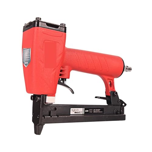 Nagelpistole, Pneumatische 425K Nagelpistole Holzbearbeitung Eisen Gewebte Möbel Aluminiumrohr U-förmiger Schmaler Kronenhefter(425K gun with pin) von RDVXI