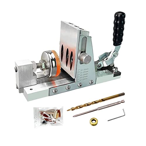 Pocket Hole Jig Kit Holzbearbeitung Schräglochsucher Bohrer 15-Grad-Winkel-Bohrführungsset Locher DIY Zimmereiwerkzeuge,Einfach zu bedienen Pocket Hole Jig Kit Holzbearbeitung Schräglochsucher Bohrer 15-Grad-Winkel-Bohrführungsset Locher DIY Zimmereiwerkzeuge,Einfach zu bedienen von RDVXI