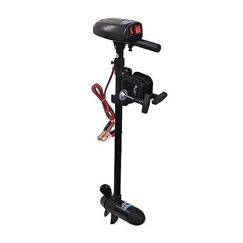 RDVXI Außenbordmotoren, 12V 28lbs Boots-Elektro-Trolling-Motor, Propeller-Geschwindigkeitskajak-Motor, Außenbordfischen-aufblasbares PVC-Boot for Motor von RDVXI