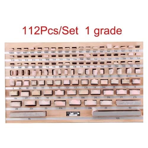Wägezelle, 1 Prüfblockmessgerät Der Güteklasse 0, Prüfmessschieber, Messinstrumente(112pcs 1 grade) von RDVXI