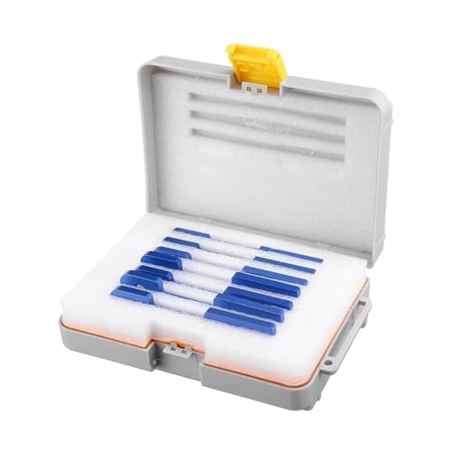 Wägezelle, 7-teiliges Präzisions-Router-Tisch-Setup-Stangen Holzbearbeitungs-Aluminium-Setup-Block-Höhenmessgerät-Set Tischkreissägen-Zubehör Gehrungslehre-Werkzeug(7pc With Box) von RDVXI