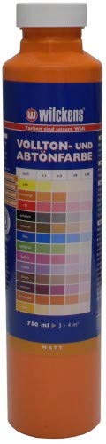 Wilckens Abtoenfarbe - Volltonfarbe / 750 ml/matt - 14 Farben zur Auswahl (Reinorange) von RDW