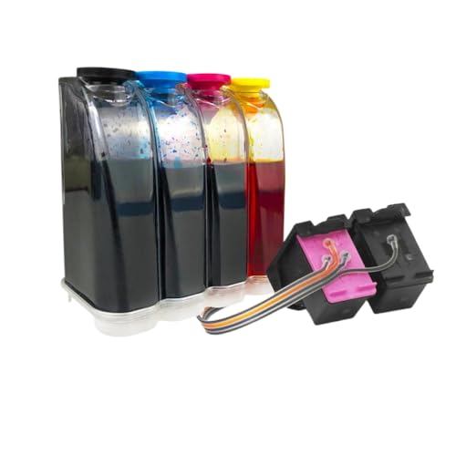 RDWQDGJG Kompatibler Tintenversorgungssystem Austausch Kompatibel mit 664xl 664 664 CISS Ink Tank Kit funktioniert mit Deskjet 1115 2135 2138 3635 3638 4535 4538 4675 4676 Drucker von RDWQDGJG