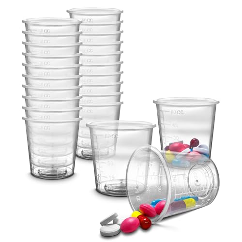 RE-GEN Messbecher, 60 ml, transparent, 20 Stück von RE-GEN