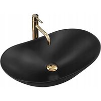 REA - aufsatzwaschbecken royal 60 schwarz matt von REA