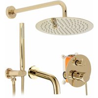 REA - duschsystem/wannen unterputz lungo gold + box von REA