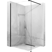 REA - duschwand aero schwarz matt 100 von REA