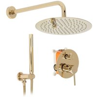 REA - unterputz duschset lungo gold + box von REA