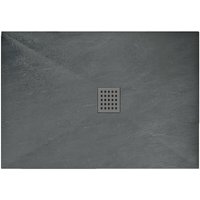 REA - duschwanne acryl/stein rock grey 80X100 von REA