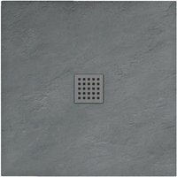 REA - stein duschwanne rock grey 90 x 90 von REA