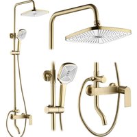 Rea Duschgarnitur My1902-77gg Storm Brush Gold von REA