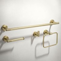 Set Von Badezimmerhaken Rea Grid Brush Gold 4 Pieces Set Von Badezimmerhaken Rea Grid Brush Gold 4 Pieces von REA