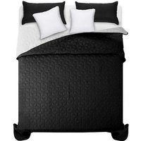 REA - tagesdecke diamante black / white 2.00x2.20 von REA