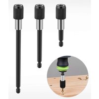 3-teiliger Schnellwechsel-Bithalter, magnetische Bohrverlängerung, 1/4, Schlüsselhalter, Bohrkopfadapter, Sechskantschaft-Set für Bohrmaschine, von READCLY