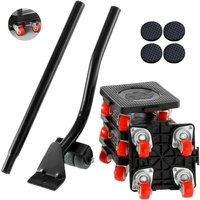 Bewegt Möbelset, bewegt schwere Möbel mühelos, spleißbar bewegt Möbel, mit Bremse, Möbelbewegungsset, maximale Tragfähigkeit 400 kg, bewegt Möbel um von READCLY