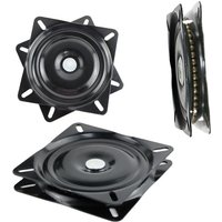 Drehteller mit Vierkantlager, 16 cm, drehbarer Sockel, für Möbel, Sofa, Fernseher und Barhocker, Schwarz Drehteller mit Vierkantlager, 16 cm, drehbarer Sockel, für Möbel, Sofa, Fernseher und Barhocker, Schwarz von READCLY