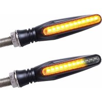 Motorrad-Blinker-LED, Universal-Motorrad-Blinker, Tagfahrlicht, Motorrad-Anzeige, sequentielle Glühbirne, Gegenstück, 2 Stück von READCLY