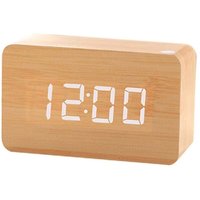 Readcly - Moderner Wecker aus Holz – LED-Digital-Wecker aus Holz, Schreibtisch, Datum 12/24 – für Zuhause, Schlafzimmer, Büro, Digitaluhr Readcly - Moderner Wecker aus Holz – LED-Digital-Wecker aus Holz, Schreibtisch, Datum 12/24 – für Zuhause, Schlafzimmer, Büro, Digitaluhr von READCLY