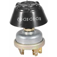 Readcly - Traktorschalter, 12 v wasserdichter Licht-/Hupenschalter Metalldruckknopf für Massey Ferguson Traktor (Silber + Schwarz) von READCLY